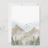 Adventure Awaits Woodland Baby Shower Kaart (Achterkant)