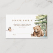 Adventure Awaits Woodland Beer luier Raffle Informatiekaartje (Voorkant)