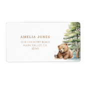 Adventure Awaits Woodland Beer Verzendadres Etiket (Voorkant)