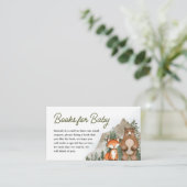 Adventure Awaits Woodland Books voor Baby Informatiekaartje (Staand voorkant)