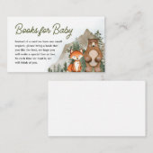 Adventure Awaits Woodland Books voor Baby Informatiekaartje (Voorkant / Achterkant)