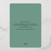 Adventure Awaits Woodland Boy Virtueel Baby shower Folie Uitnodiging (Achterkant)