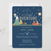 Adventure Awaits Woodland Boy Virtueel Baby shower Kaart (Voorkant)