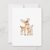 Adventure Awaits Woodland Cute Animals Baby Shower Kaart (Achterkant)