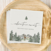 Adventure Awaits Woodland Winter Boy Baby shower Servet