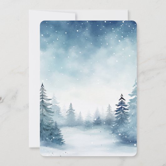 Adventure Awaits World Map Blue Forest Retirement Kaart (Achterkant)