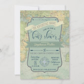 Adventure Baby Boy Shower-uitnodigingen Kaart (Voorkant)