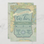 Adventure Baby Boy Shower-uitnodigingen Kaart (Voorkant / Achterkant)