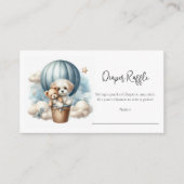 Adventure Baby Luier Raffle Puppy Hete Luchtballon Informatiekaartje (Voorkant)