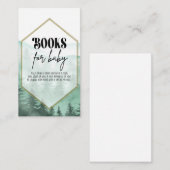 Adventure, Baby shower, boeken voor baby Informatiekaartje (Voorkant / Achterkant)