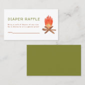 Adventure Baby shower Diaper Raffle Enclosure Kaar Visitekaartje (Voorkant / Achterkant)