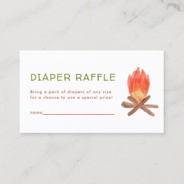 Adventure Baby shower Diaper Raffle Enclosure Kaar Visitekaartje