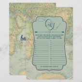 Adventure Baby shower Game ABC Name Game (Voorkant / Achterkant)