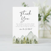 Adventure-Baby shower - Hartelijk dank Bedankkaart (Staand voorkant)