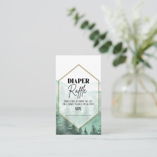 Adventure, Baby shower, luierhandel, Informatiekaartje (Staand voorkant)