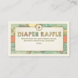 Adventure-Baby shower met minder draagtas Informatiekaartje