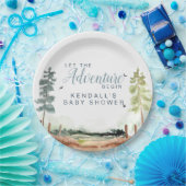 Adventure-Baby shower Papieren Bordje (Feest)