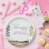 Adventure-Baby shower Papieren Bordje (Feest)