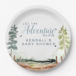 Adventure-Baby shower Papieren Bordje