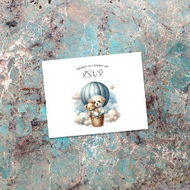 Adventure Baby shower Puppy Hete Luchtballon RSVP