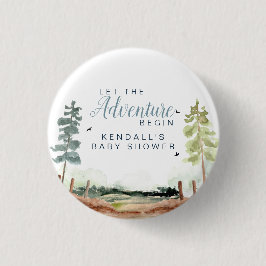 Adventure-Baby shower Ronde Button 3,2 Cm