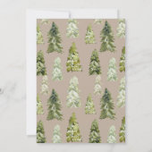 Adventure-Baby shower-uitnodiging | Bossen Kaart (Achterkant)