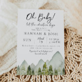 Adventure-Baby shower-uitnodiging | Bossen Kaart