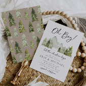 Adventure-Baby shower-uitnodiging | Bossen Kaart