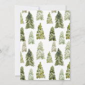 Adventure-Baby shower | Waterverf bomen Kaart (Achterkant)