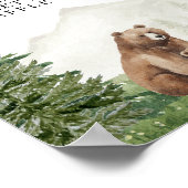 Adventure Baby shower Woodland luier loterij Poster (Hoek)