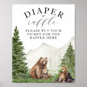 Adventure Baby shower Woodland luier loterij Poster (Voorkant)