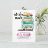 Adventure Bachelorette Weekend Getaway Invite Kaart (Staand voorkant)
