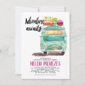 Adventure Bachelorette Weekend Getaway Invite Kaart (Voorkant)