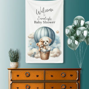 Adventure Balloon Baby shower Verticaal Welkom Spandoek