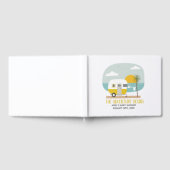 Adventure Beach Yellow Camper Neutraal Baby shower Gastenboek (Volledig)