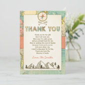 Adventure bedankt voor je kaart Travel Map Baby Da (Staand voorkant)