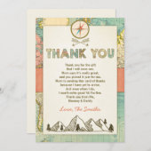 Adventure bedankt voor je kaart Travel Map Baby Da (Voorkant / Achterkant)