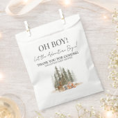 Adventure Begin Baby Shower Bedankzakje (Geknipt)