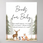 Adventure Begin Baby Shower Books for Baby Sign Poster (Voorkant)