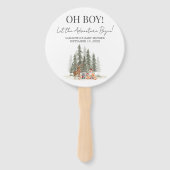 Adventure Begin Baby Shower Handwaaier (Voorkant)