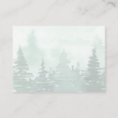 Adventure Begin Baby Shower Woodland Diaper Raffle Informatiekaartje (Achterkant)