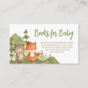 Adventure Begin Forest Mountain Books voor Baby Informatiekaartje