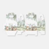 Adventure Begin Woodland Animals Baby shower Bedankdoosjes (Uitgevouwen)