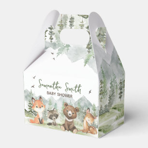 Adventure Begin Woodland Animals Baby shower Bedankdoosjes