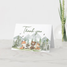 Adventure Begin Woodland Animals Baby shower