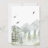 Adventure Begin Woodland Animals Baby shower Kaart (Achterkant)