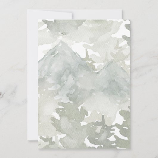 Adventure Begin Woodland Animals Baby Shower Kaart (Achterkant)