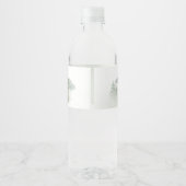 Adventure Begin Woodland Animals Baby shower Waterfles Etiket (Achterkant)