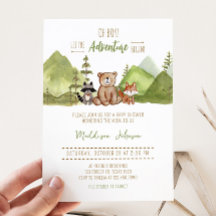 Adventure Begin Woodland Baby shower