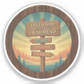 Adventure Begins at the Trailhead Sticker (Voorkant)